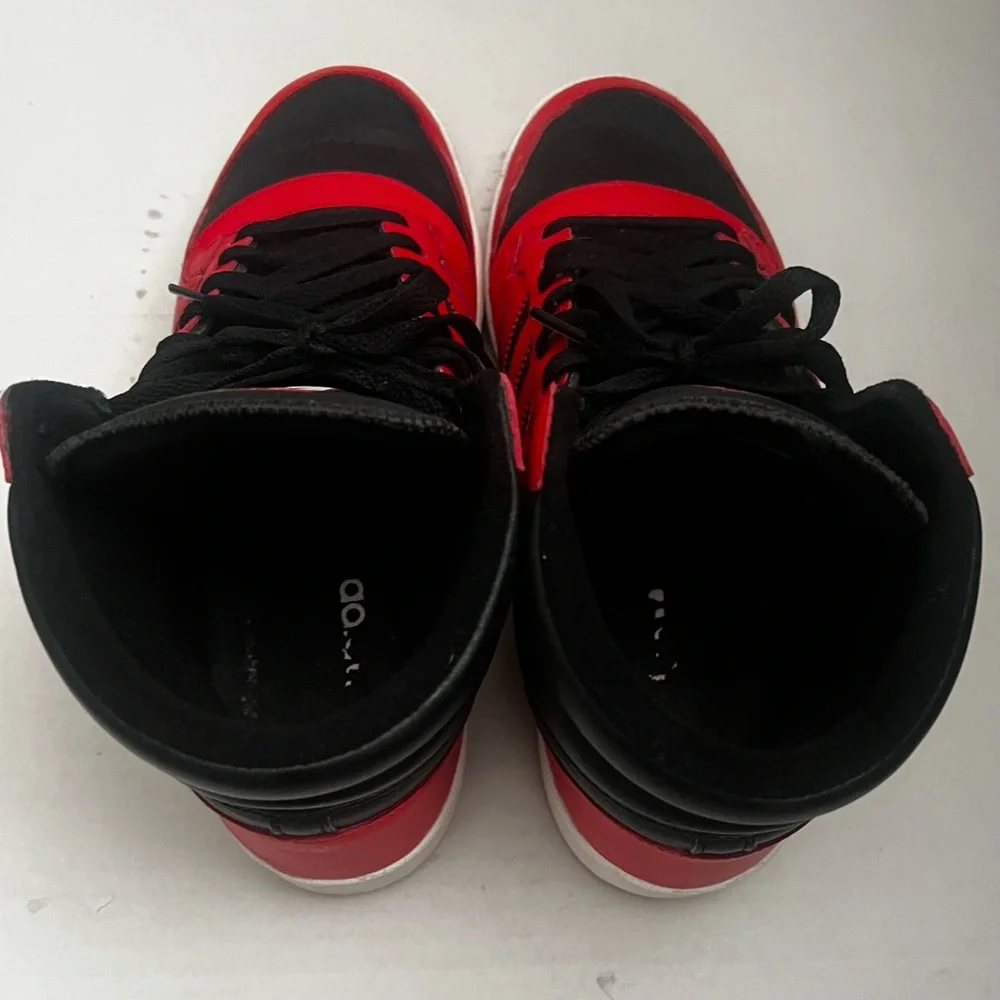 Adidas Top Ten Rb Hi-Top Leather Athletic Sneakers Men's 11 Red Black‎ Casual